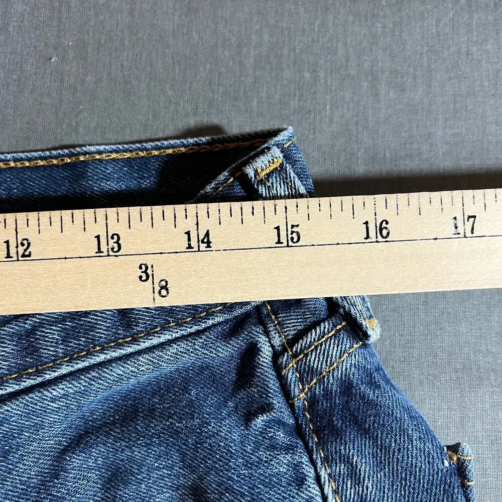 Levi's 505 Jeans Mens Size 33X30 Blue Dark Wash Denim Straight Regular Fit‎ Work